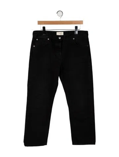 Pre-owned The Row Riaco Wide Leg Jeans In Black
