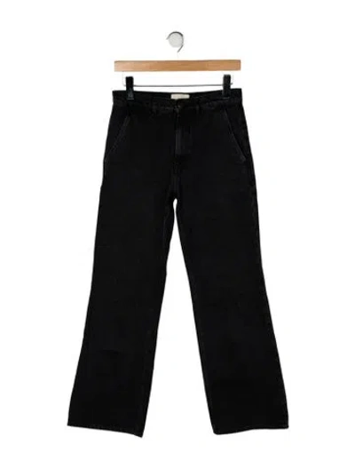 Pre-owned The Row Riaco Wide Leg Jeans In Black