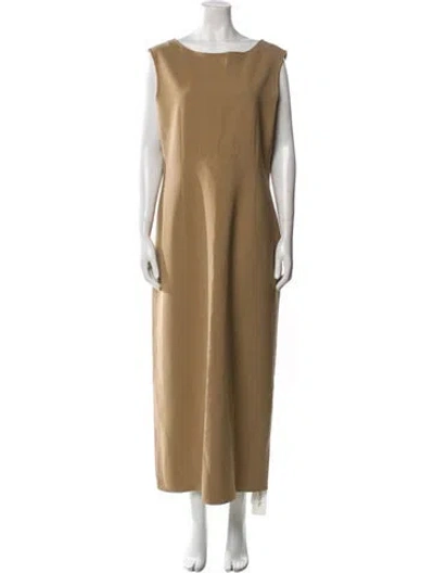 Pre-owned The Row Riah Long Dress In Neutral