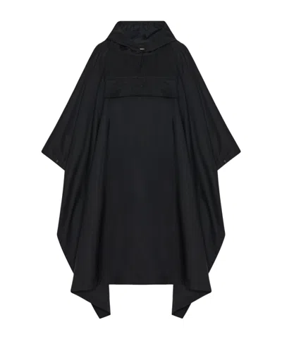 The Row Rian Cape Coat In Black