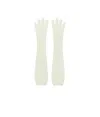 The Row Rib Gloves In White