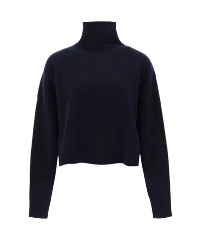 The Row Rib Long-sleeved Sweater In Blue