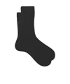 The Row Ribbed-knit Cashmere Socks In Black