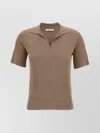The Row Ribbed Knit Collar Top
