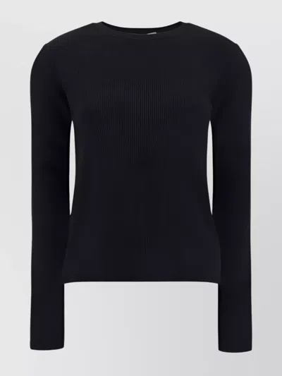 The Row Ribbed Pattern Wool Sweater In Blue