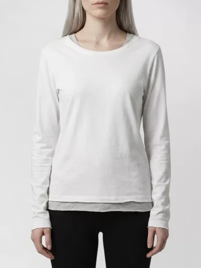 The Row Ribbed Slim-fit Long-sleeve T-shirt In White