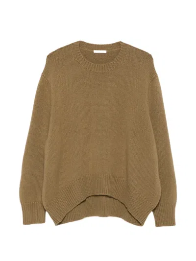 The Row Ribbed-knit Sweater In Brown