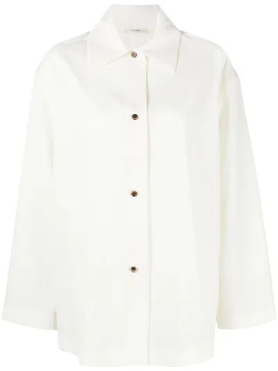 The Row Rigel Wool Shirt In White