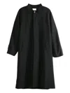 The Row Riku Buttoned Wool Coat In Black