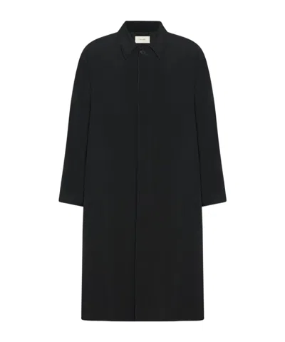 The Row Riku Wool Coat In Black