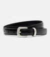 The Row Ring Leather Belt In Black