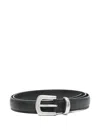 The Row Ring Leather Belt In Black