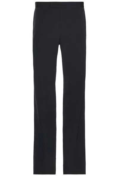 The Row Elijah Straight-leg Wool-twill Trousers In Black