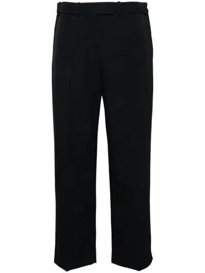 The Row Roan Straight-leg Trousers In Blue