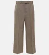 The Row Roan Wool And Silk Wide-leg Pants In Beige