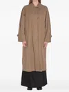 The Row Rocco Coats And Trench Coats Gray In Brown