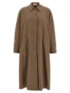 The Row Rocco Coats And Trench Coats Gray In Brown