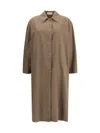 The Row Rocco Coats And Trench Coats Gray In Brown