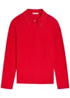The Row Roddie Brushed Cotton-jersey Polo Shirt In Black