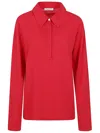 The Row Roddie Cotton Polo Shirt In Red