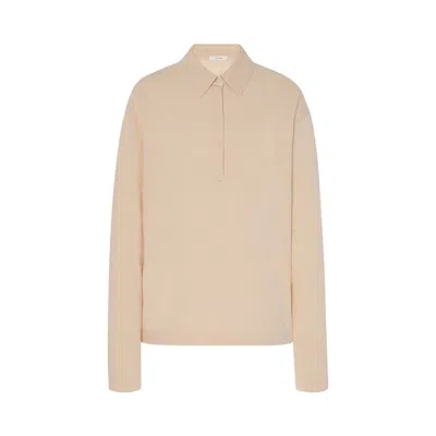 Pre-owned The Row Roddie Top 'clay' | Tan | Women's Size Xs