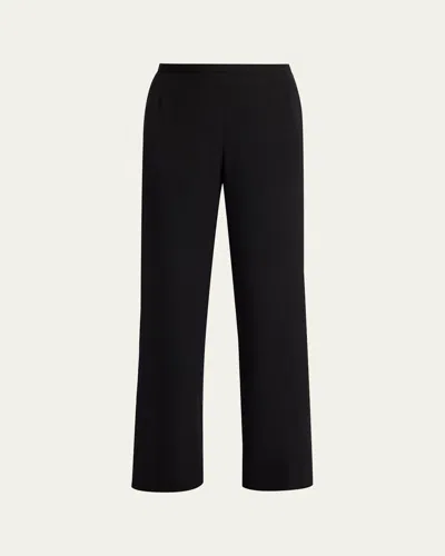 THE ROW ROGER WOOL-SILK TWILL STRAIGHT-LEG PANTS