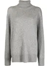 The Row Essentials Stepny Wool And Cashmere-blend Turtleneck Sweater In Gray
