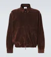 The Row Ronan Suede Blouson In Brown
