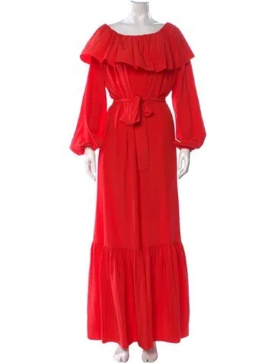 Pre-owned The Row Roosho Long Dress In Red