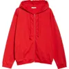 The Row Kapuzenjacke Rosy Aus Baumwoll-jersey In Tomato Red