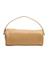The Row Round '90s Leather Tote Bag In Brown
