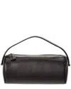 The Row Dark Brown Round 90 Shoulder Bag In Brown