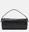 The Row Round '90s Leather Tote Bag In Black