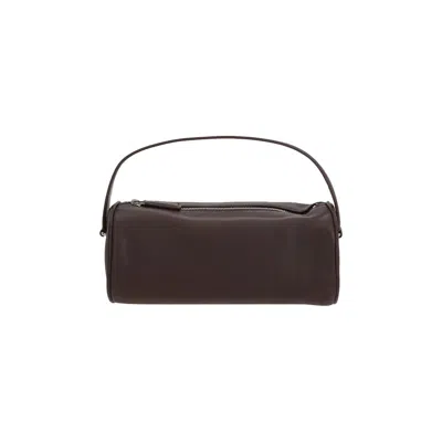Pre-owned The Row Round 90s Bag 'brown Melange Ans' | Women's Size Onesize