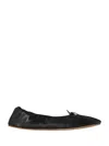 The Row Round Ballet Flat Black In Black