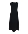The Row Round Collar Sleeveless Dress In Black