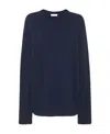 The Row Round-collar Wool Knitted Pullover In Black
