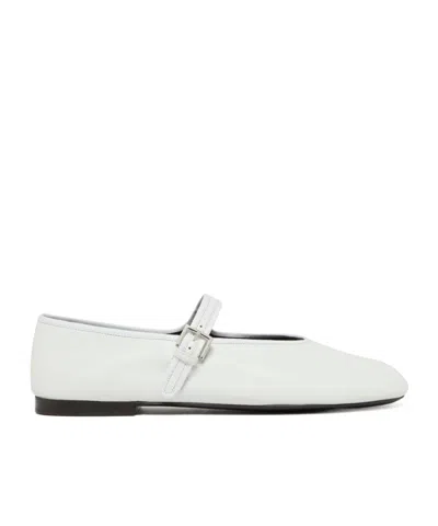 The Row Boheme Leather Mary Jane Ballerina Flats In Multi