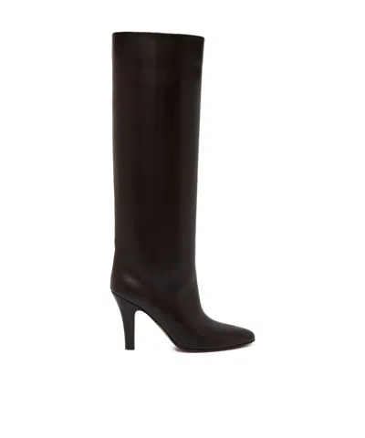 The Row Round-head Boots In Brown