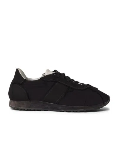 The Row Round Head Low-cut Sneakers In Black