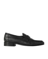 The Row Round-head Pleated Loafers In Black
