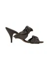 The Row Round-headed High-heeled Sandals In Black