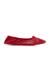 The Row Round Leather Ballet Flats