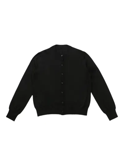 The Row Round Neck Cardigan In Black