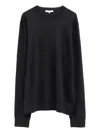 The Row Round-neck Cashmere Sweater In Black