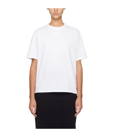 The Row Isha Oversize Cotton Jersey T-shirt In White