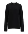 The Row Round-neck Knitted Pullover In Black