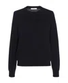 The Row Round Neck Sweater In Black