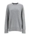 The Row Round Neck Wool And Cashmere Sweaters In Gray