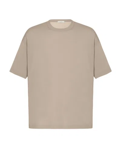 The Row Round-necked T-shirt In Nude